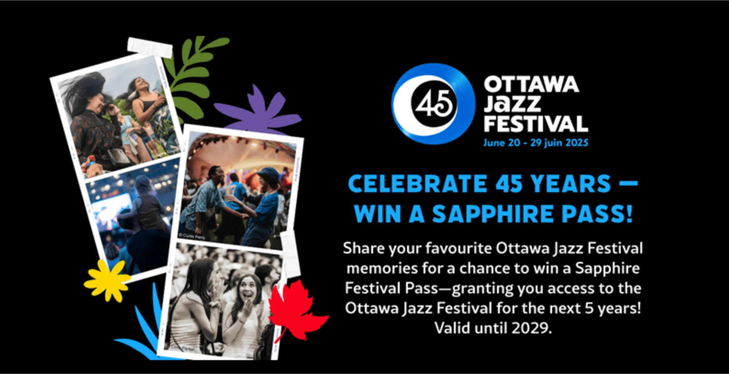 Celebrate 45 Years – Win a Sapphire Pass
